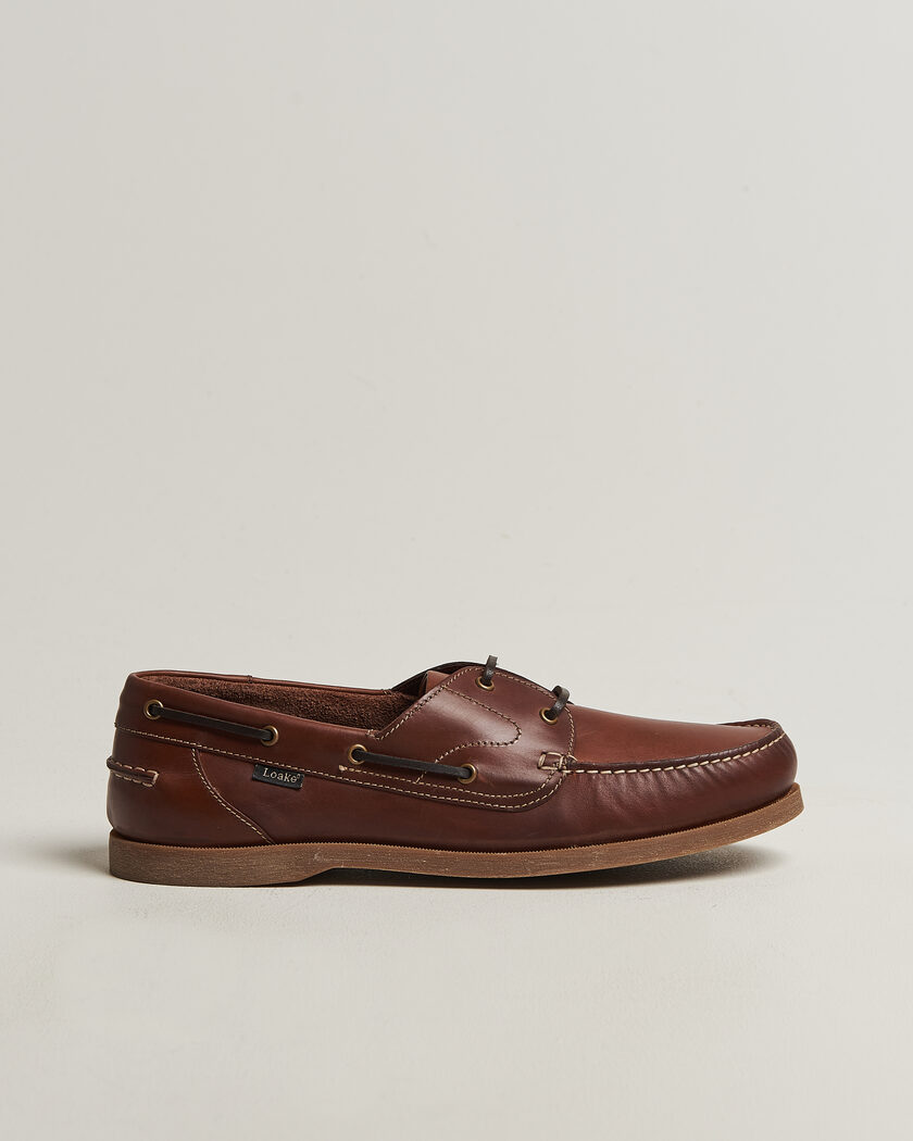 Loake 1880 Padstow Leather Boat Shoe Brown – Marrón