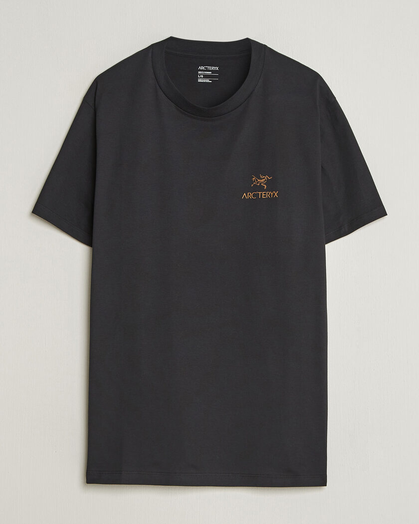 Arc'teryx Kragg Cotton Bird Word T-Shirt Black – Negro