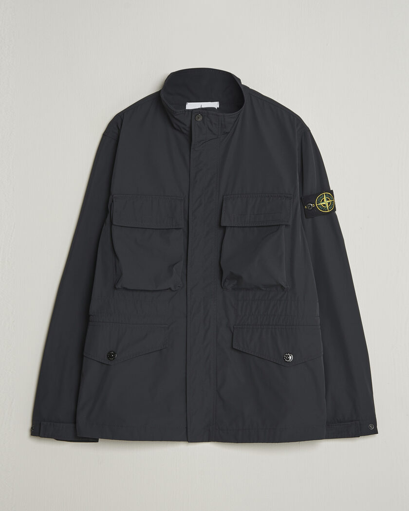 Stone Island Micro Twill Field Jacket Black – Negro