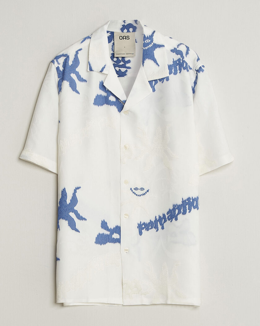 OAS Rocco Lyocell Mix Short Sleeve Shirt Romantique – Blanco