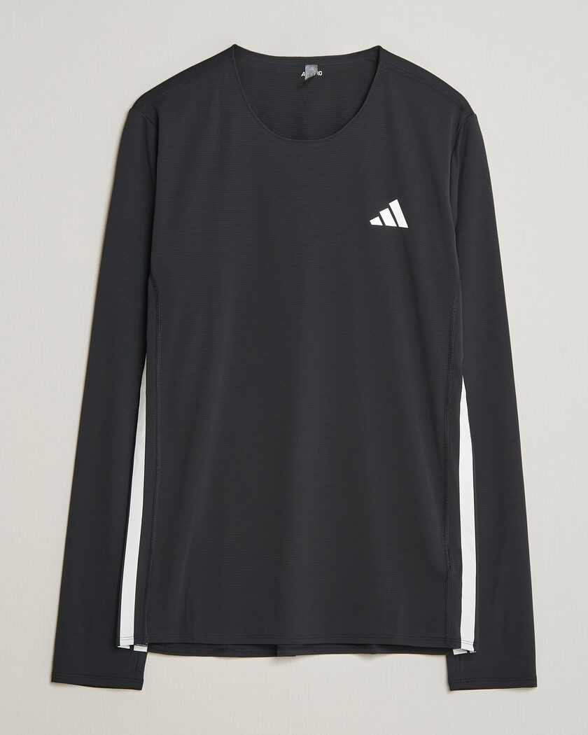 adidas Performance ADIZERO Running Long Sleeve T-Shirt Black – Negro