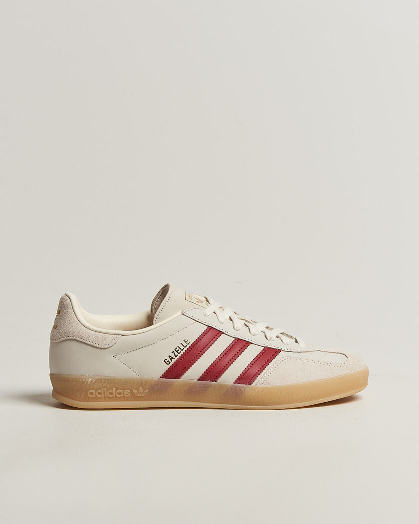 adidas Originals Gazelle Indoor Sneaker White/Red – Blanco