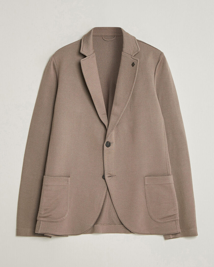Gran Sasso Wool Knitted Blazer Brown – Marrón