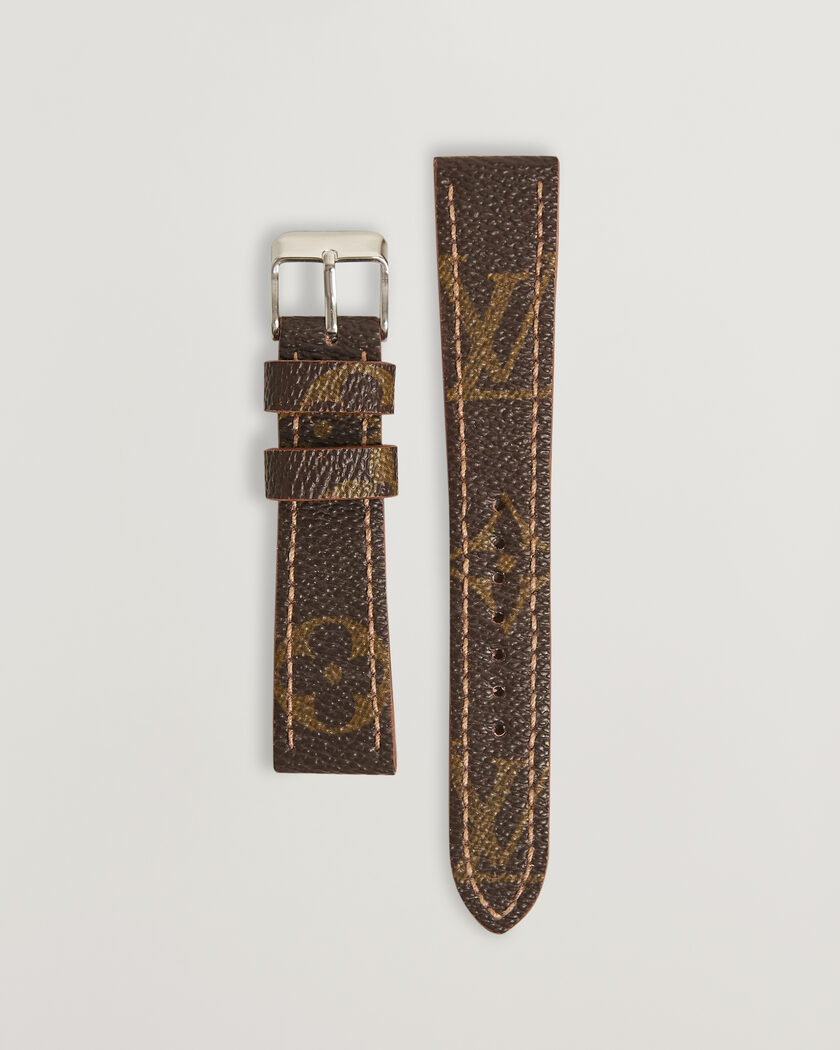 Care with Carl Watch Strap Remade Louis Vuitton 20/16 mm Monogram – Marrón