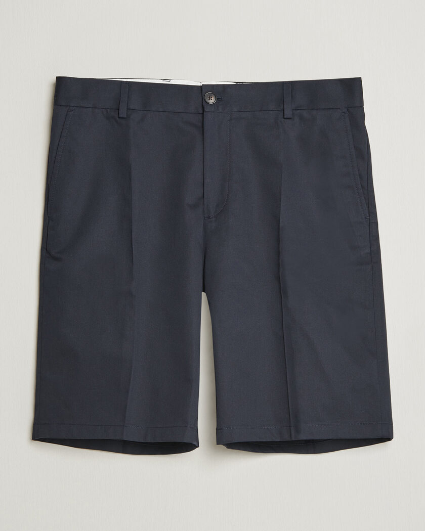 Filippa K Tailored Cotton Chino Shorts Navy – Azul