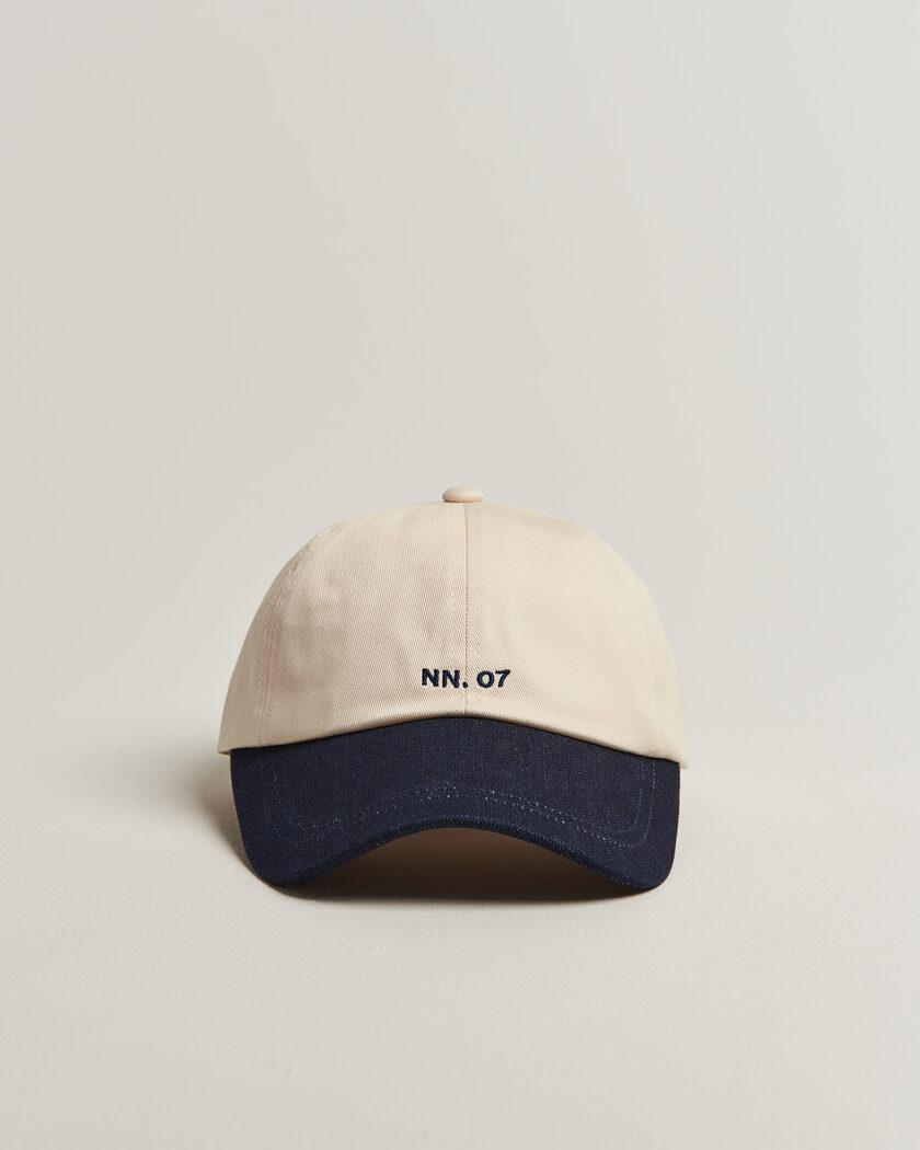 NN07 Logo Cap Raw Indigo – Azul