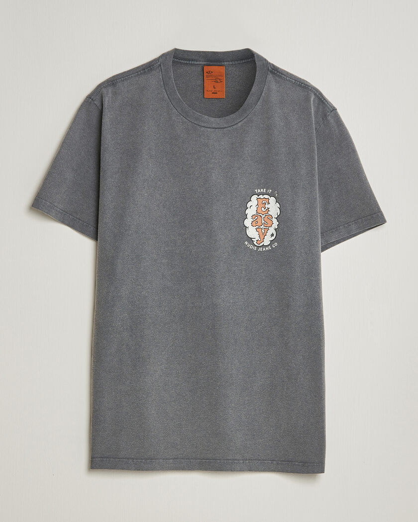 Nudie Jeans Roy Easy Cloud T-Shirt Antracite – Gris