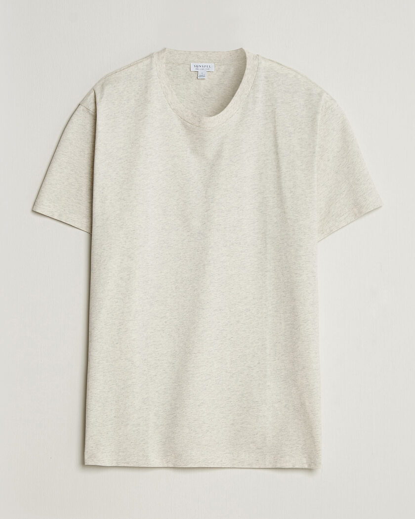 Sunspel Riviera Midweight T-Shirt Archive White – Blanco