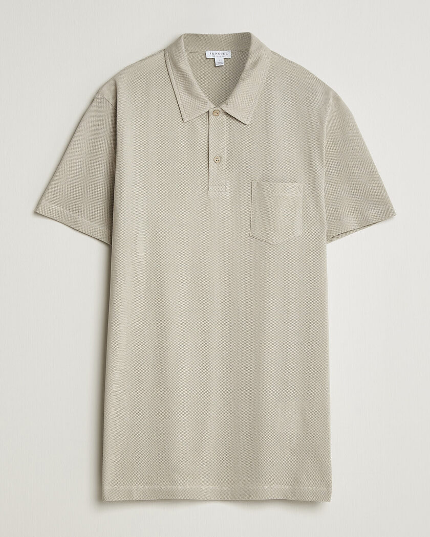 Sunspel Riviera Polo Shirt Ash – Gris