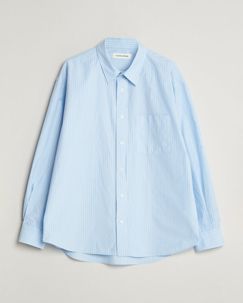 Sunflower New Base Shirt Light Blue Stripe – Azul