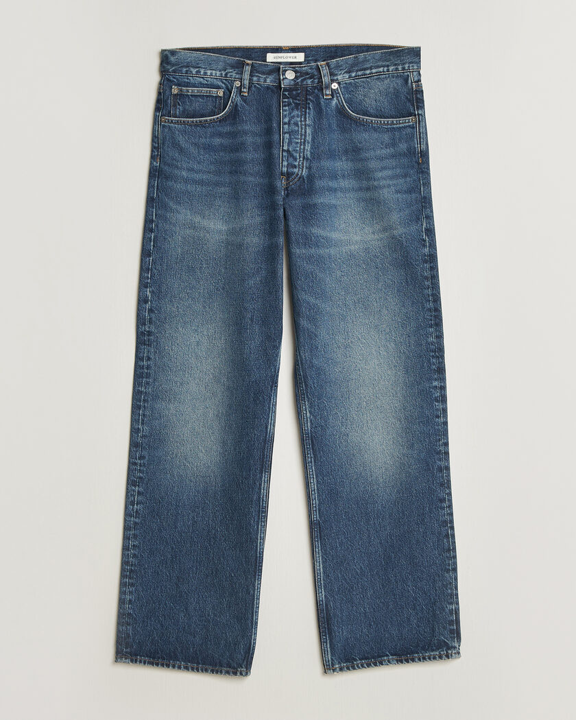 Sunflower Loose Jeans Dark Blue Worn – Azul
