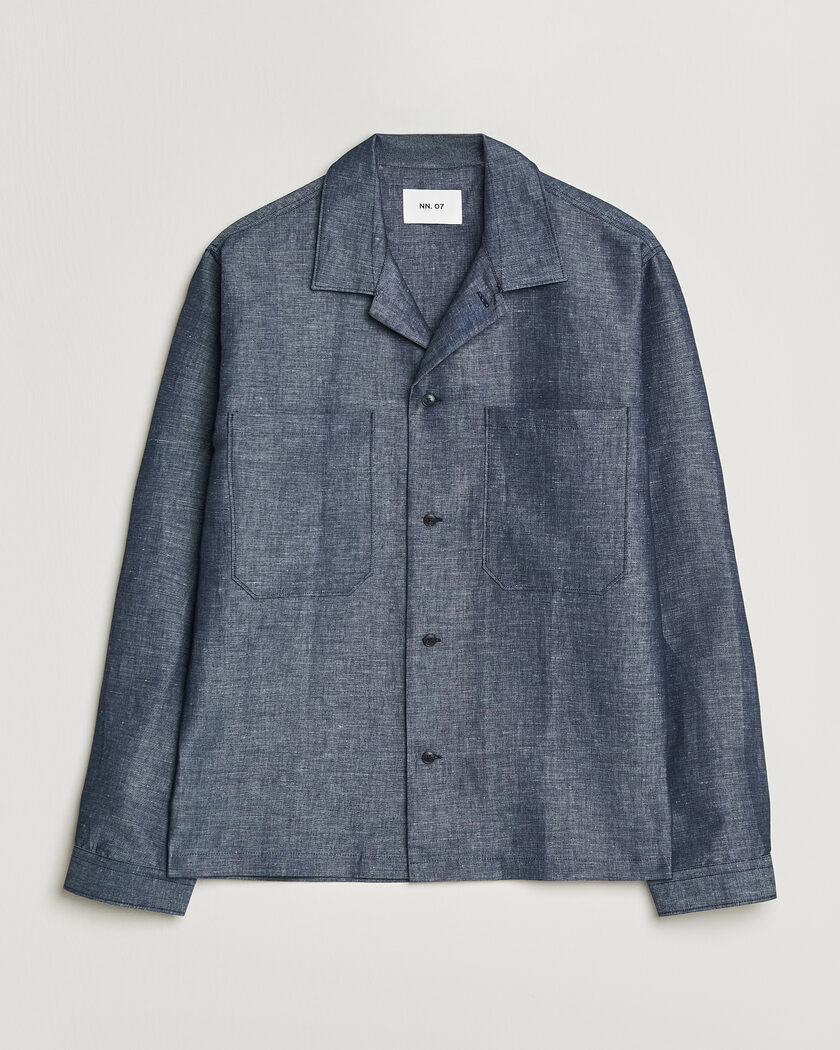 NN07 Rob Denim Overshirt Raw Indigo – Azul