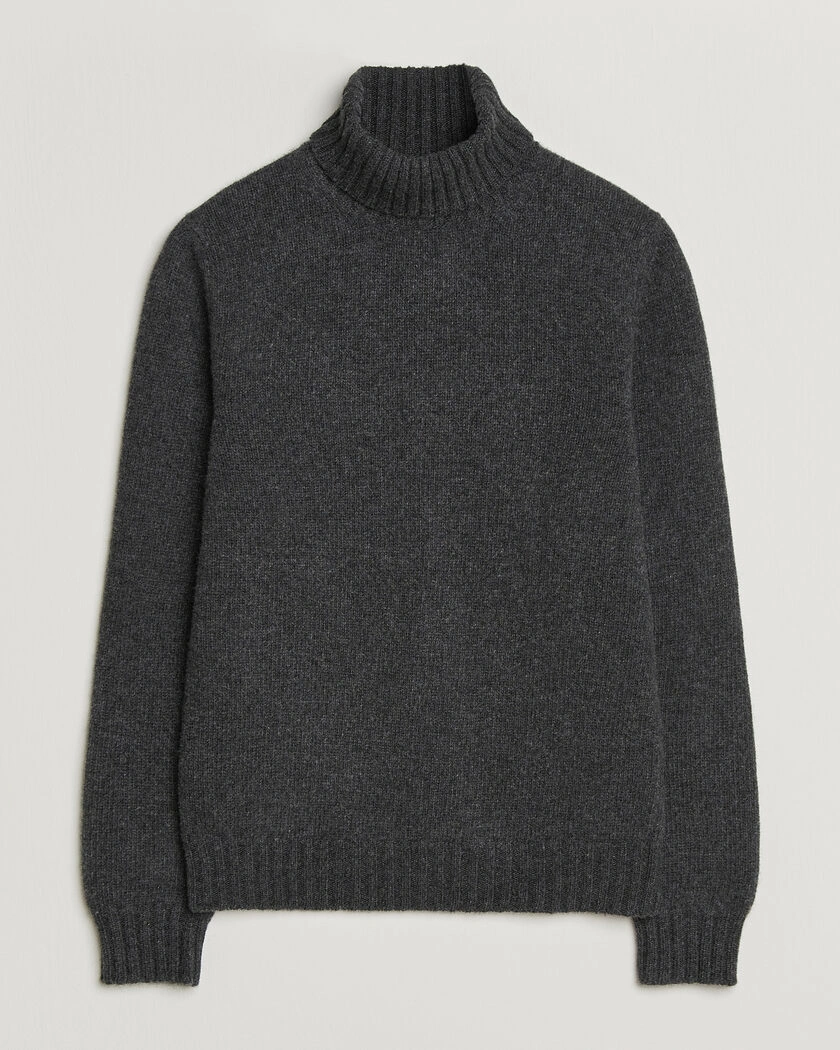 Fedeli Wool/Cashmere Rollneck Anthracite – Gris
