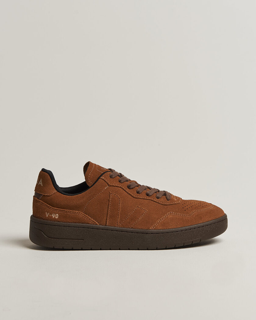Veja V-90 Suede Sneaker Full Cognac/Eagle – Marrón