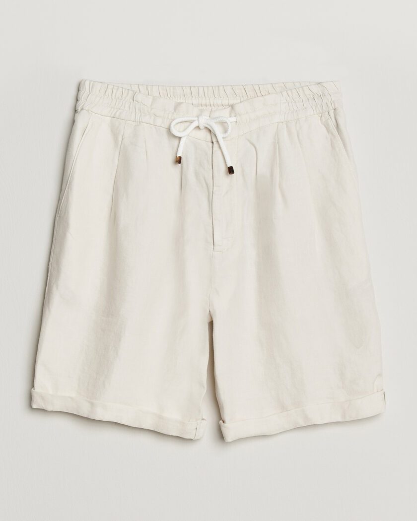 Brunello Cucinelli Drawstring Shorts Off White – Blanco