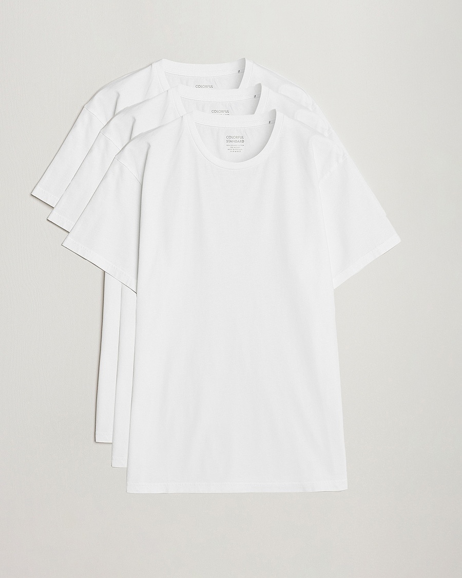 Colorful Standard 3-Pack Classic Organic T-Shirt Optical White
