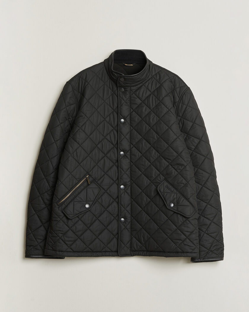 Pre-owned Barbour Lifestyle Powell Quilted Jacket Black XXL – Negro