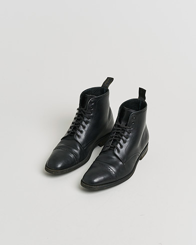 Pre-owned Loake 1880 Hyde Boot Black Calf UK10,5 - EU44,5 – Negro