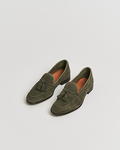 Pre-owned Carmina Unlined Tassel Loafers Grey Suede UK6 - EU39 – Gris