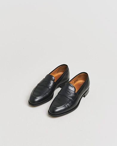 Pre-owned Edward Green Piccadilly Penny Loafer Black Calf UK7,5 - EU41,5 – Negro