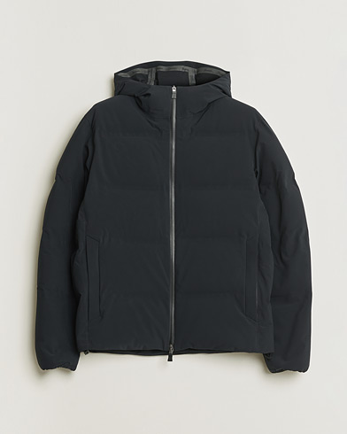 Pre-owned Herno Laminar Stretch Nylon Down Jacket Navy 46 – Azul