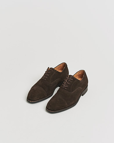 Pre-owned Myrqvist Äppelviken Oxford Dark Brown Suede UK6 - EU40 – Marrón