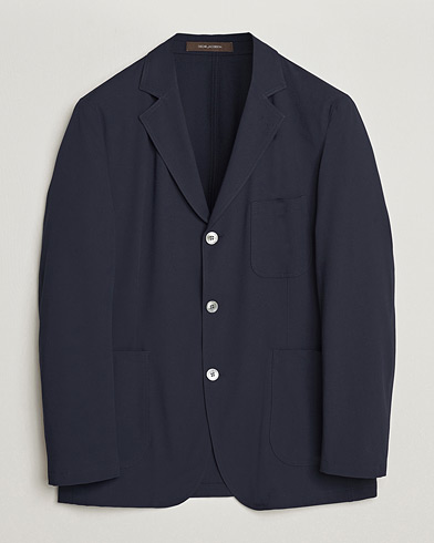 Pre-owned Oscar Jacobson Faber Stretch Blazer Navy 46 – Azul