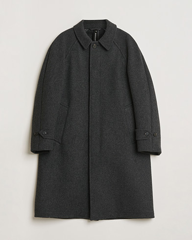 Pre-owned Mackintosh Boston Wool Overcoat Grey M – Gris