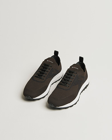 Pre-owned Kiton Running Sneakers Dark Brown 43 – Marrón