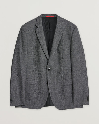Pre-owned HUGO Flannel Wool Blazer Grey 54 – Gris