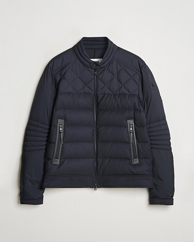 Pre-owned Moncler Tuena Biker Jacket Navy 3 - L – Azul