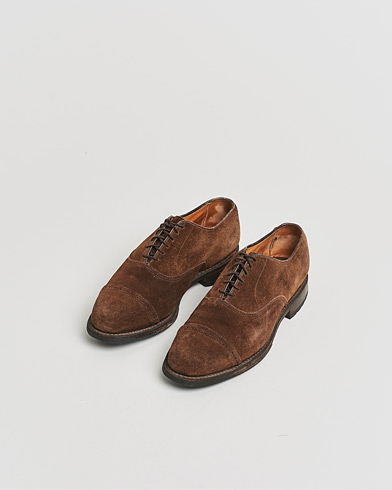 Pre-owned Allen Edmonds Barlow Oxford Dark Brown Suede UK8,5 - EU42 – Marrón