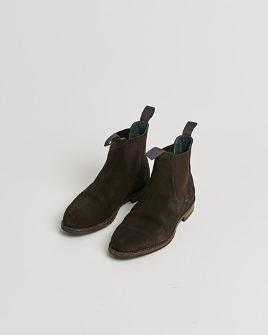 Pre-owned Drake's Chelsea Boot Brown Suede UK9 - EU43 – Marrón