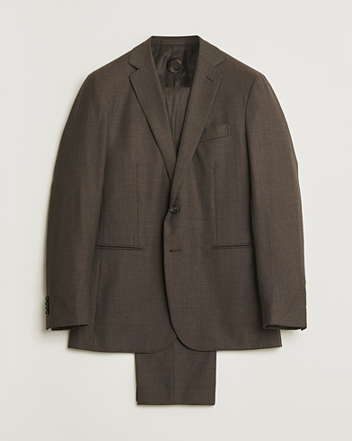 Pre-owned Caruso Wool & Cashmere Suit Brown 48 – Marrón