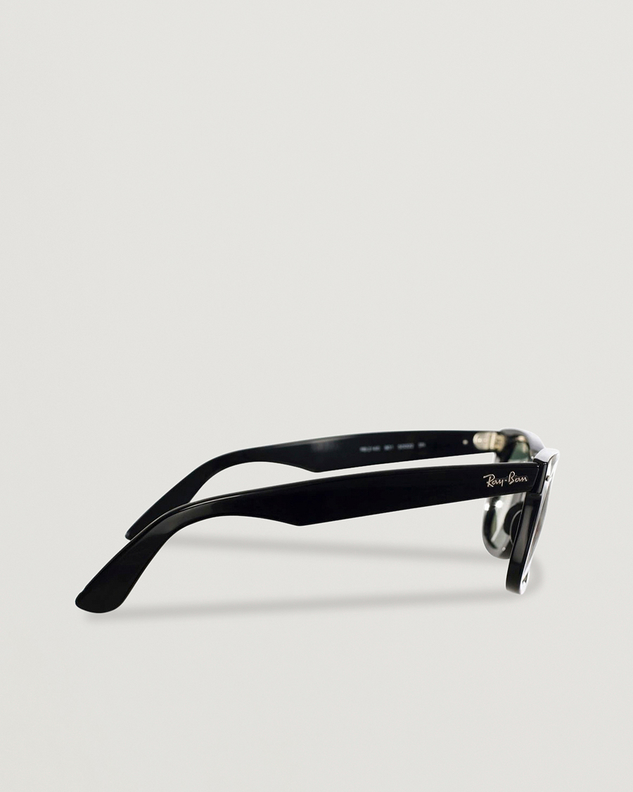Hombres | Gafas de sol | Ray-Ban | Original Wayfarer Sunglasses Black/Crystal Green