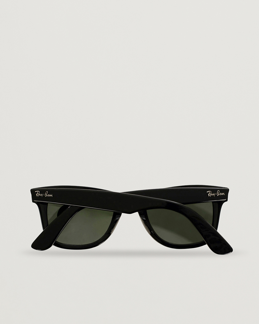 Hombres | Gafas de sol | Ray-Ban | Original Wayfarer Sunglasses Black/Crystal Green