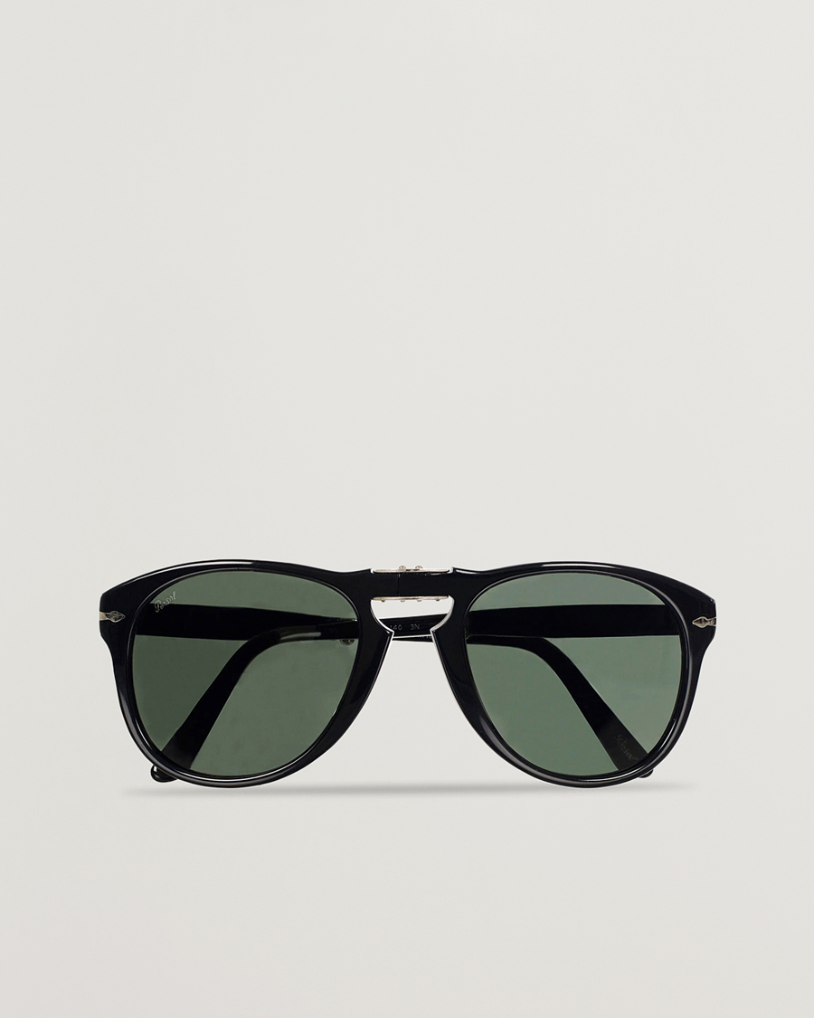 Hombres | Gafas de sol | Persol | 0PO0714 Folding Sunglasses Black/Crystal Green