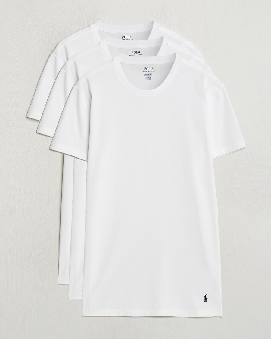 Hombres | Camisetas | Polo Ralph Lauren | 3-Pack Crew Neck T-Shirt White