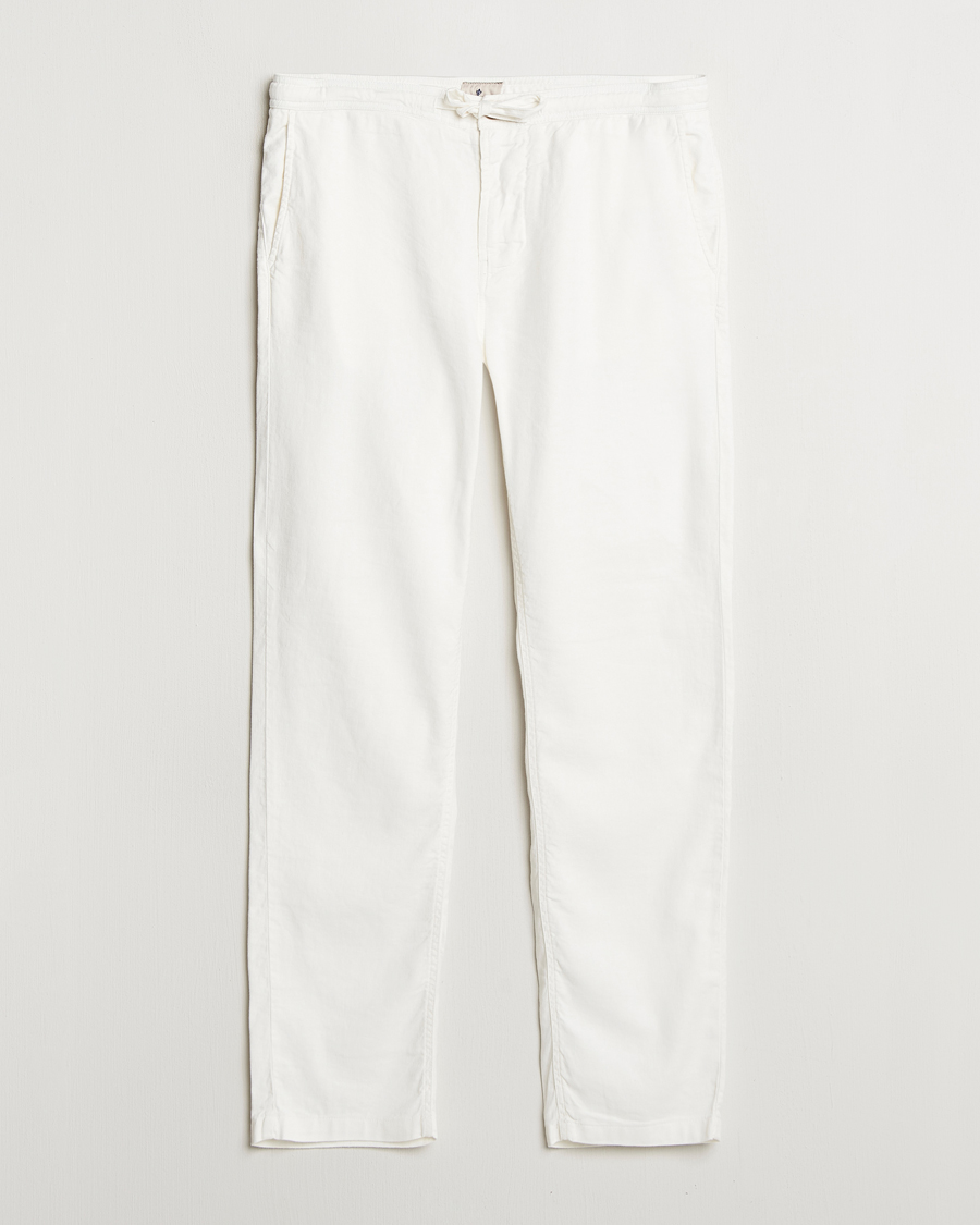 Hombres | Pantalones | Morris | Fenix Linen/Cotton Trousers Off White