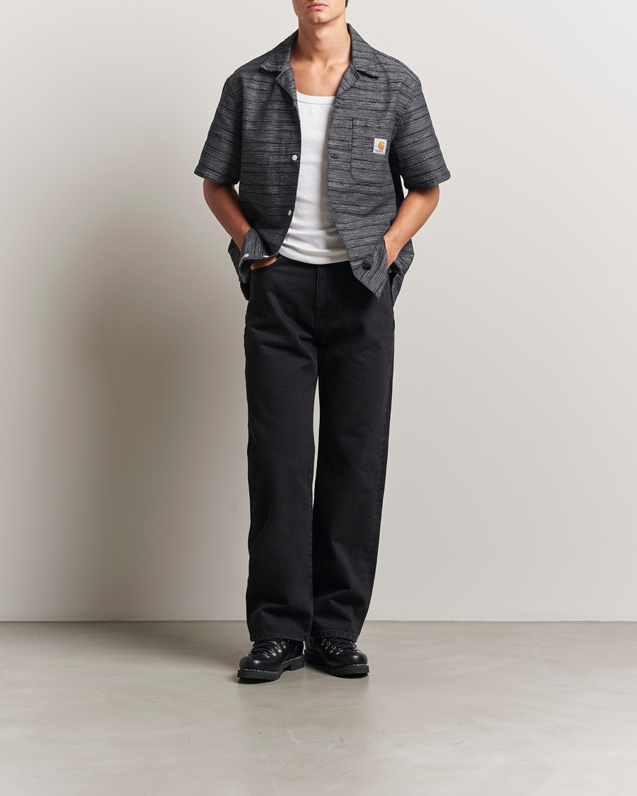 Hombres | Camisas | Carhartt WIP | Gellar Short Sleeve Shirt Black