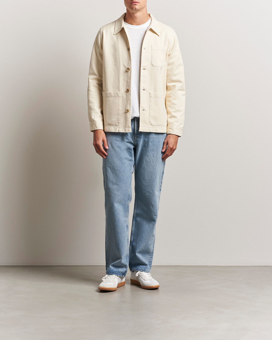 Hombres | Camisas | Nudie Jeans | Barney Worker Overshirt Ivory