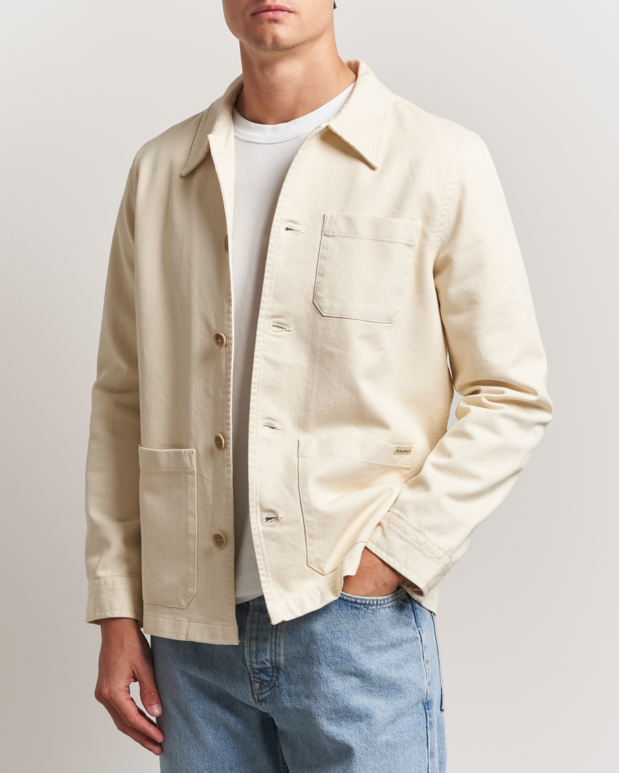 Hombres | Camisas | Nudie Jeans | Barney Worker Overshirt Ivory