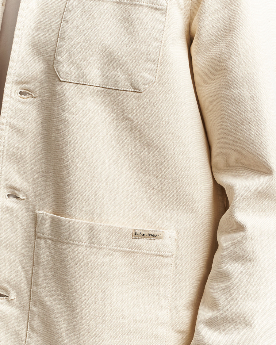 Hombres | Camisas | Nudie Jeans | Barney Worker Overshirt Ivory