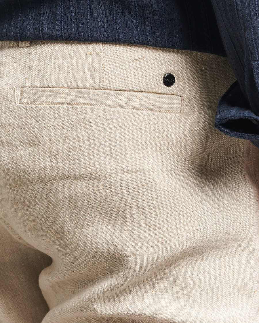 Hombres | Pantalones | NN07 | Theo Linen Trousers Oat