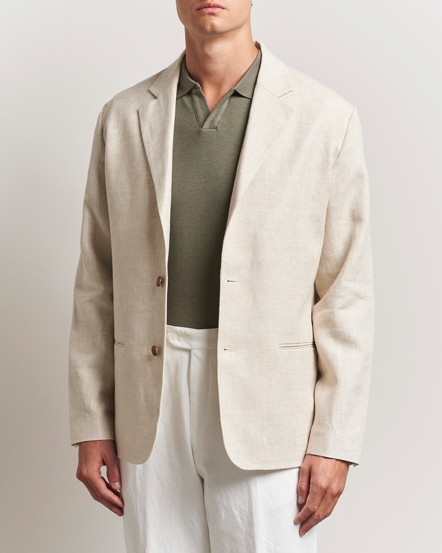 Hombres | Blazers | NN07 | Timo Linen Blazer Oat
