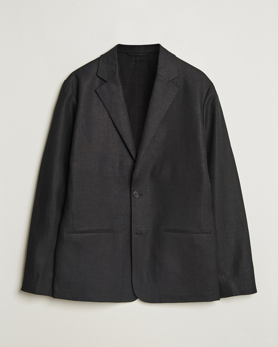 Hombres | Blazers | NN07 | Timo Linen Blazer Black