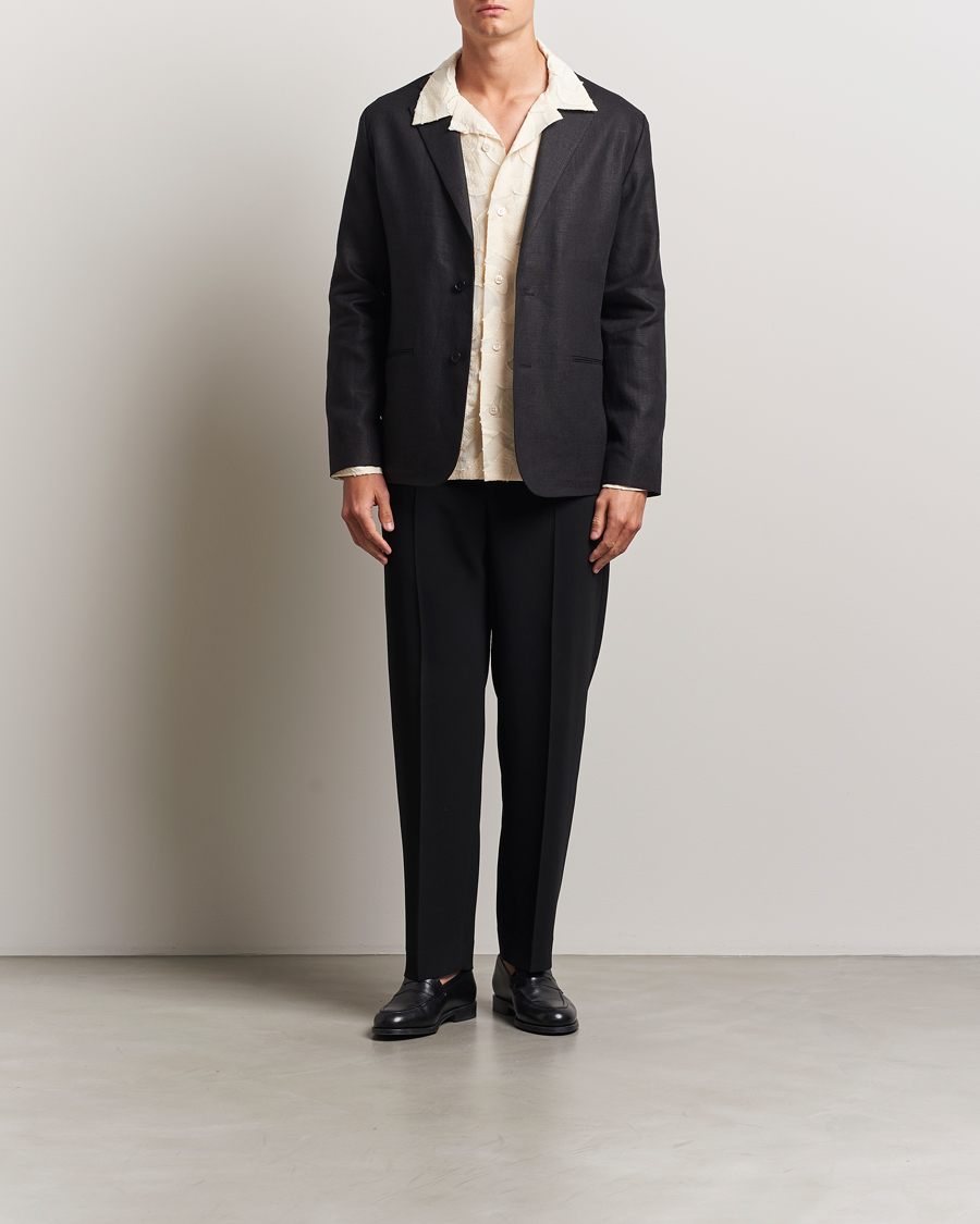 Hombres | Blazers | NN07 | Timo Linen Blazer Black