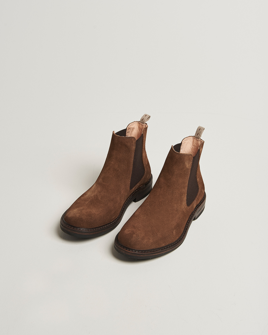 Hombres | Botas | Astorflex | Bitflex Dainite Chelsea Boot Dark Khaki Suede