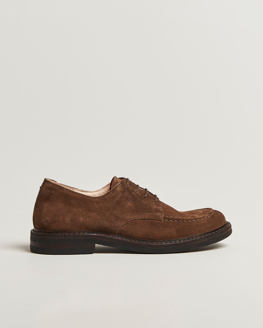 Hombres | Zapatos derby | Astorflex | Carlflex Moc Toe Dark Khaki Suede
