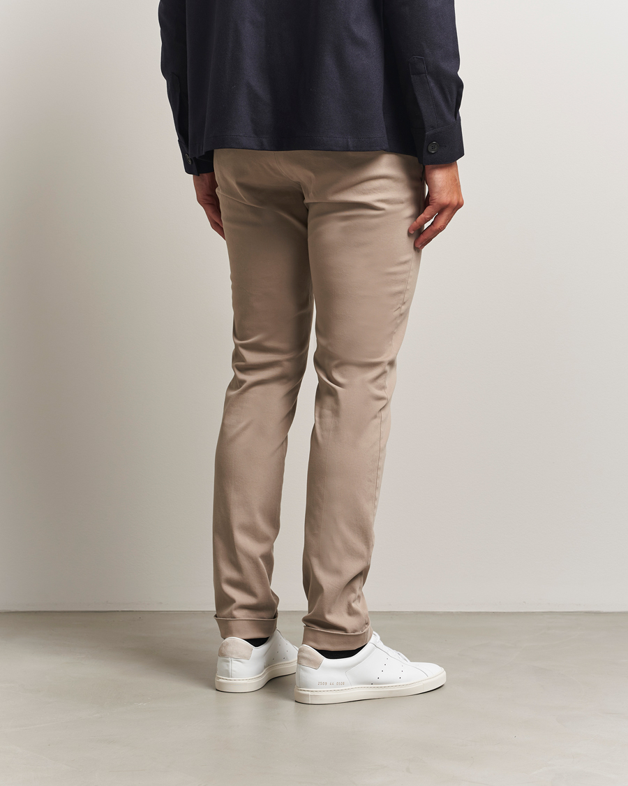 Hombres | Pantalones | Briglia 1949 | Slim Fit Cotton Stretch Chino Beige
